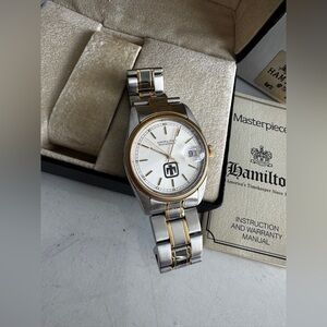 Hamilton Masterpiece 8482 Men’s Quartz Dress Watch Swiss Made Classic